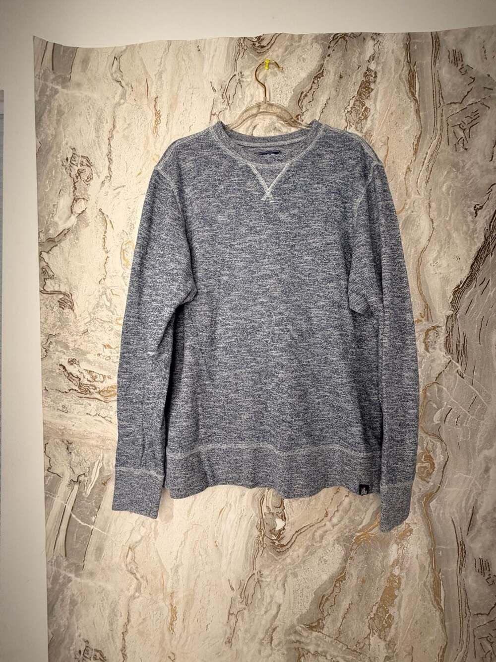 The North Face Heathered Blue Crew Neck Sweatshirt size small